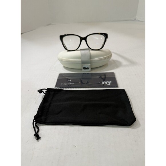 TORY BURCH TY 2079 1378 51-16 135 Eyeglasses, Dolce& Gabbana Case, Pouch & Cloth - Picture 2 of 16